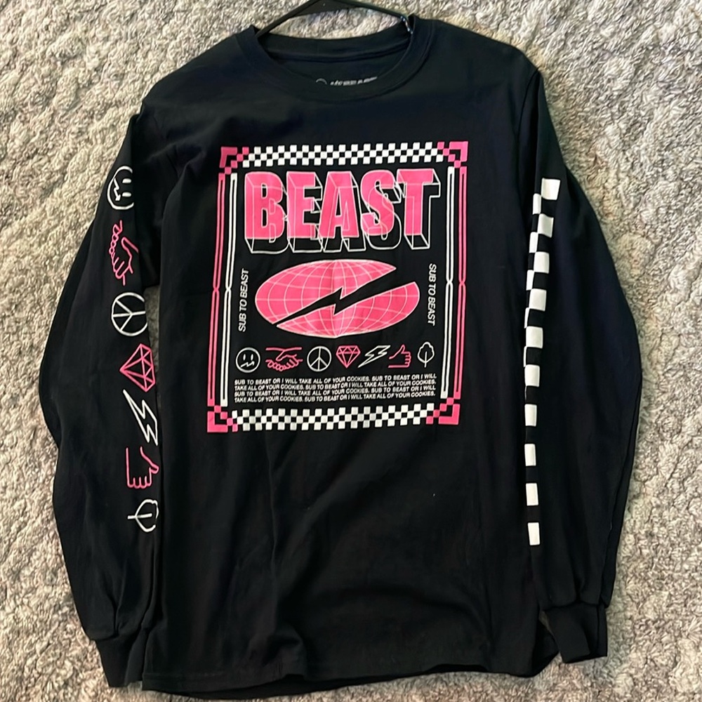MR BEAST long sleeve tee; Size: Small Men’s. Good condition